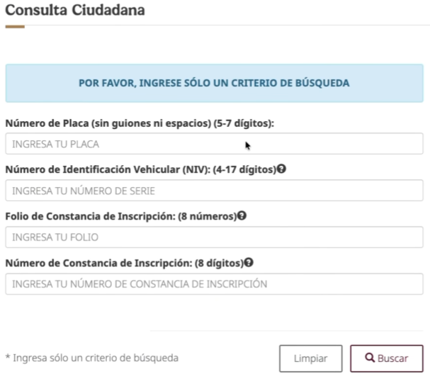 consulta ciudadana REPUVE